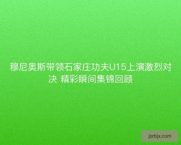 穆尼奥斯带领石家庄功夫U15上演激烈对决 精彩瞬间集锦回顾
